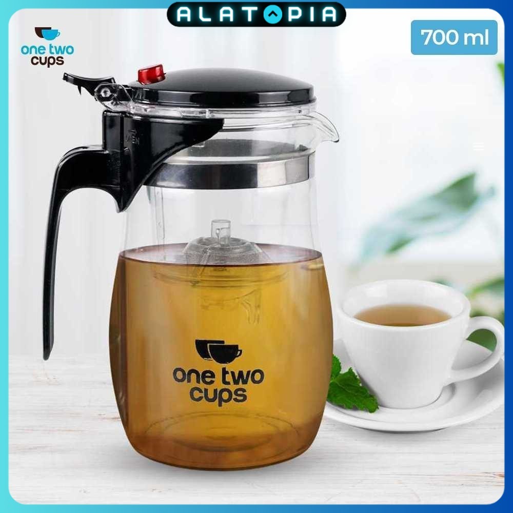 เหยือกชากาแฟแก้ว One Two Cups พร้อมที่กรอง 700ml - TP-757