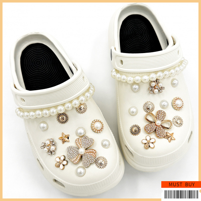 Jibbitz Crocs จี้ตกแต่งรองเท้า ชุดตัวต่อลายรองเท้า กันน้ำ | อุปกรณ์ตกแต่ง Clogs & Sandal สไตล์สากล