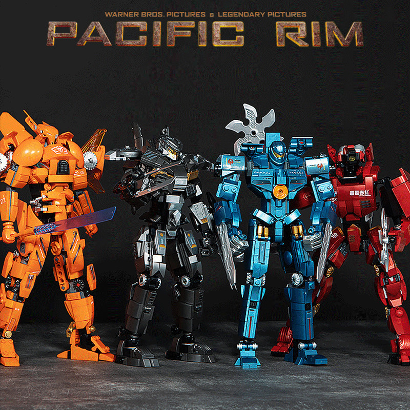 Pacific Rim Mech Model Building Blocks ของเล่นประกอบอนุภาคเด็กชายและเด็กหญิงของขวัญวันเกิดของเล่นเด็ก