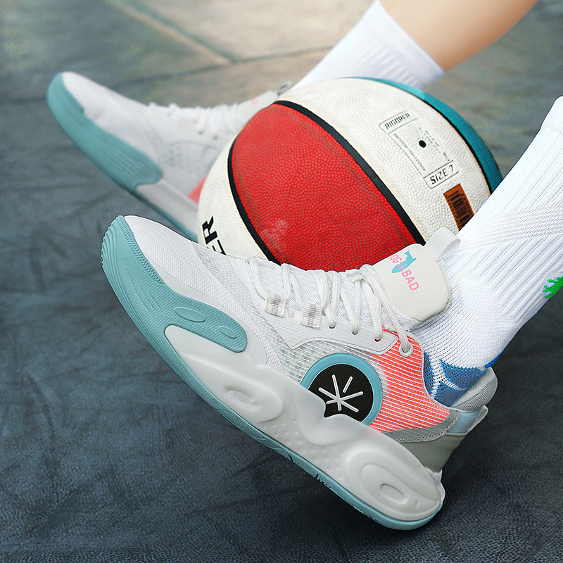 IEAGO Wade All City 12 Spike รองเท้าบาสเก็ตบอลผู้ชายกีฬากลางแจ้งรองเท้า Breathable แฟชั่นรองเท้าผ้าใ