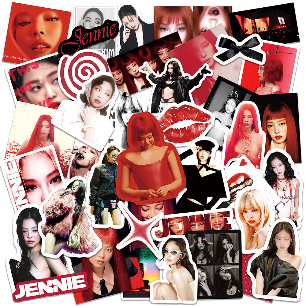 50 Jennie Wallbzcyw jennie Gold สติ๊กเกอร์ Jennie ruby Merchandise Wall Jennie Wallbzcyw20250512