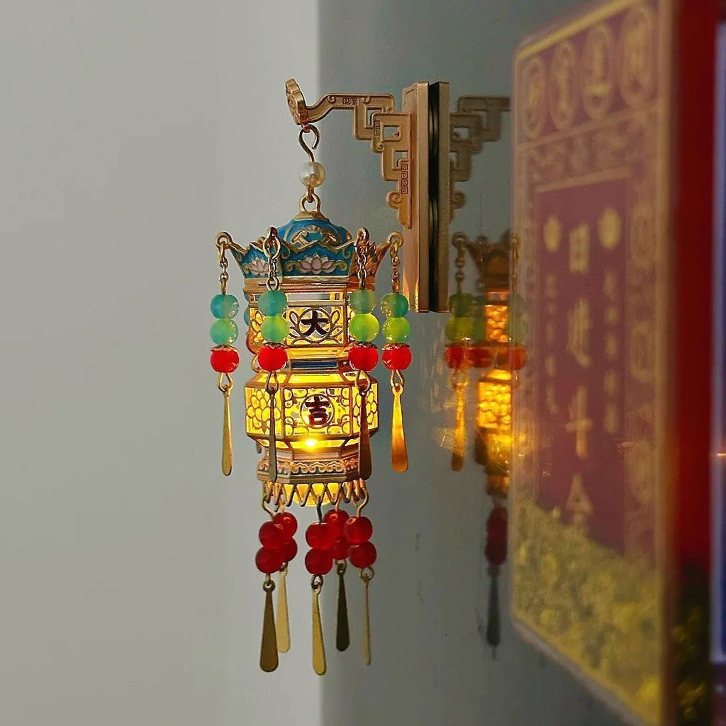 [แม่เหล็กแขวนแขวน] พระราชวังต้องห้ามปักกิ่ง Daji วังโคมไฟติดตู้เย็นโคมไฟส่องสว่างการท่องเที่ยวของขวัญที่ระลึกสไตล์จีน