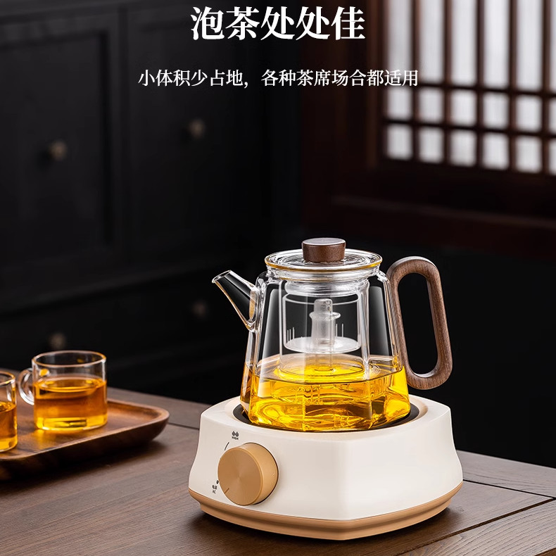 【Yuanyi】เตาไฟฟ้าเทอโมสติกขนาดเล็ก อัปเกรด ปรับอุณหภูมิ ต้มชา ต้มน้ำ มินิ ใช้บ้าน/小型电陶炉 ราคา ถูกที่สุด ดีลบีเคเค แกลเลอรีภาพที่ 5
