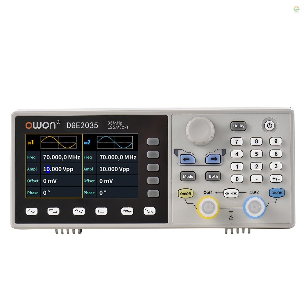 Owon DGE2035 Digital Storage Oscilloscope Dual Channel Mini แบบพกพา Oscillometer Arbitrary Waveform 