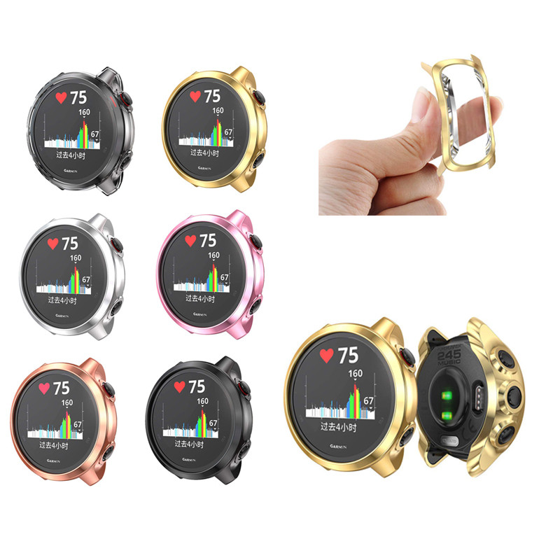 สําหรับผู้เบิกทาง Garmin 245 Music Tpu เคสป้องกัน