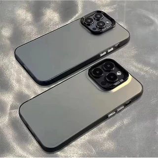 เคสโทรศัพท์มือถือ อะคริลิค ชุบโลหะ เรียบง่ายหรูหรา เคส เคสไอโฟน For iPhone 11 17 13 16 15 14 12 Pro Max XR XSMax 7 8Plus