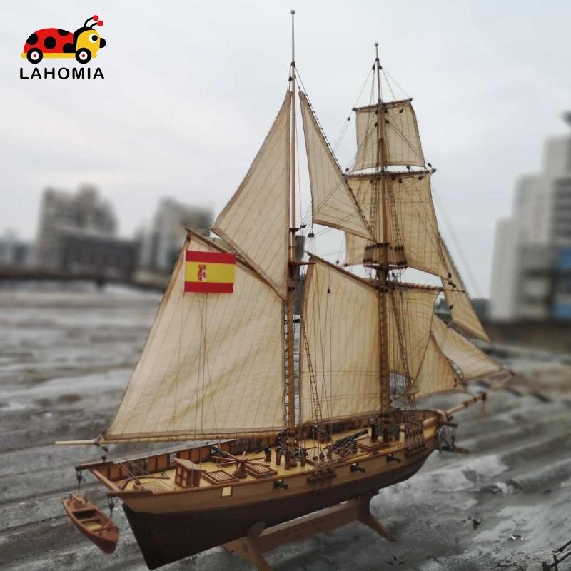 [ลาโฮเมีย] 1:100 / 1:148 เรือไม้ประกอบรุ่น ทําเอง ชุดแล่นเรือใบบ้านสก์ท็อปห้องเรือใบตกแต่งเรือรุ่นชุดสําหรับเด็กผู้ใหญ่ของขวัญ