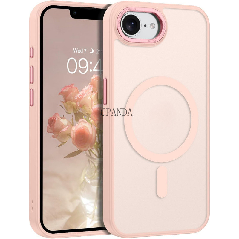 สําหรับ iPhone 16e กรณี, iPhone SE 4 2025 เคสโทรศัพท์แม่เหล็กโปร่งแสง Matte Frosted Slim กันกระแทกผู