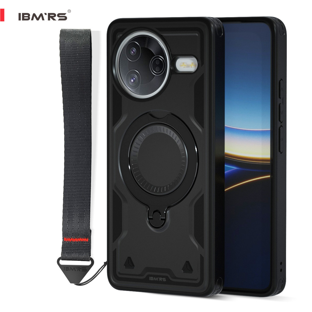 สําหรับเคสโทรศัพท์ POCO F7 Ultra [แม่เหล็กกันกระแทก] พร้อมขาตั้งและเชือกเส้นเล็ก | เข้ากันได้กับ IBM RS
