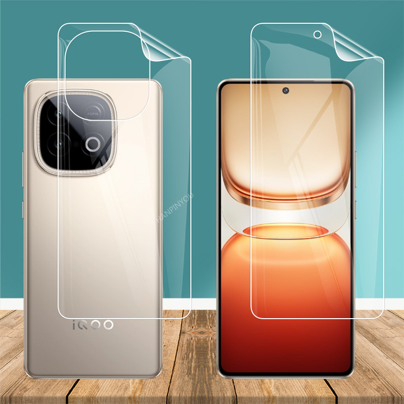 ฟิล์มไฮโดรเจลบางเฉียบสําหรับ vivo iQOO Neo 10 Neo10 Clear Soft TPU ด้านหน้ากลับคลุมทั้งหมดฟิล์มป้องก