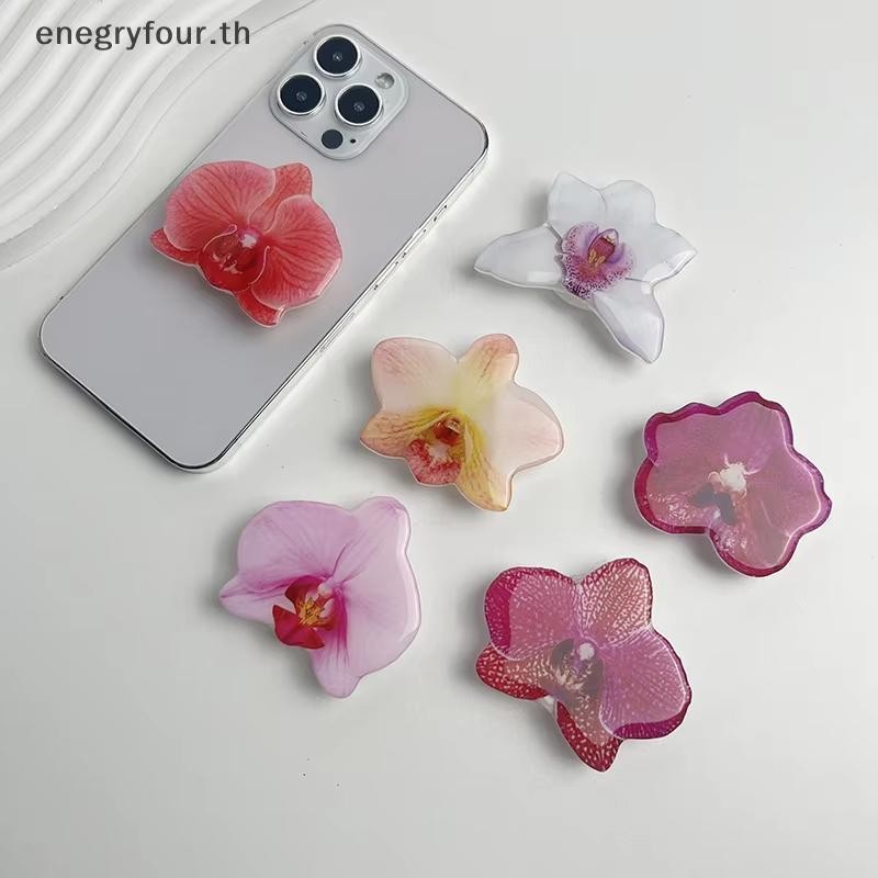 ของขวัญ & ของเล่น กล้วยไม้อะคริลิจับซ็อกเก็ต ซิมบิเดียม ที่วางโทรศัพท์ที่กําหนดเองพับแหวนโทรศัพท์สนับสนุนสไตล์ยอดนิยม .
