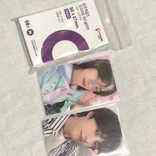 COZII ฟิล์มการ์ด,ปลอกการ์ดป๊อปคอร์น กระเป๋าเก็บบัตร,ไอดอลบัตรภาพฟิล์มป้องกัน,ฟิล์มการ์ดโปร่งใสสูง ซองใส่การ์ด 50pcs
