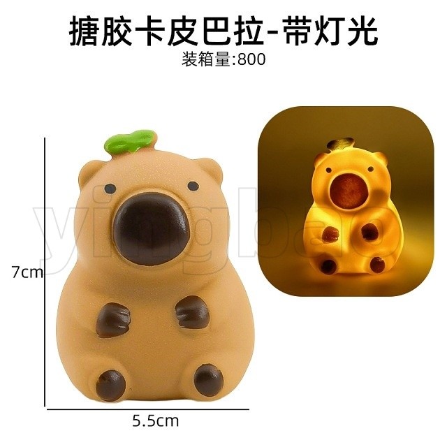 Capybara รูปตุ๊กตาเค้ก Topper ของเล่นสัตว์เครื่องประดับ Happy Birthday แบนเนอร์สําหรับเด็กวันเกิด Party Surprise ของขวัญ - รูปที่ 7