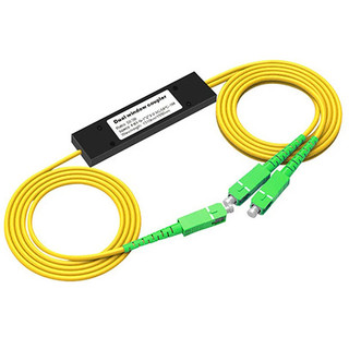 SC APC 1X2 PLC Singlemode Fiber Optical Splitter FBT Optical Coupler 1X2 Fiber Optical Splitter