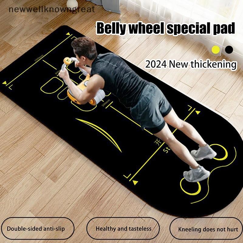 Newwellknowngreat เสื่อโยคะลื่นโช้คอัพหนา Kneeling Mat แผ่นรองเข่านํากลับมาใช้ใหม่เสื่อยิมสําหรับผู้หญิงผู้ชายบ้านพิลาทิสชั้นออกกําลังกาย CAD