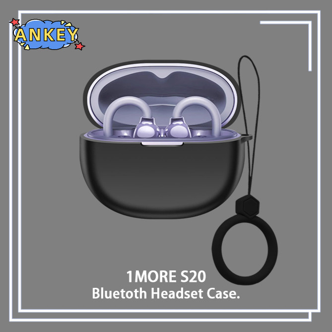 Case for 1MORE S20 Protective Earphone Cover Ring Anti-fall Soft Silicone Wireless Bluetooth Earbuds