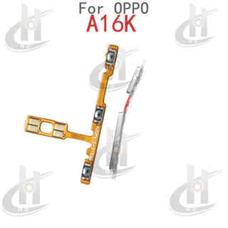 สําหรับ OPPO A16K A16E ปุ่มด้านข้างปรับระดับเสียงปุ่ม Flex Cable Keys ปุ่มปิดระดับเสียงขึ้นและลงด้านข้างอะไหล่ทดแทน