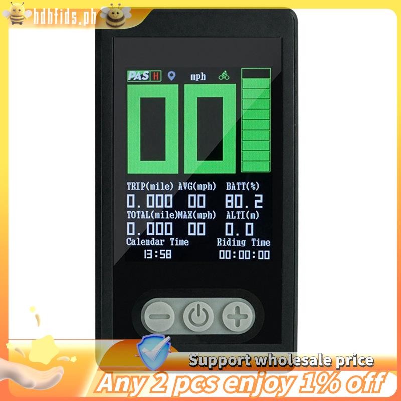 -Ebike Display Ebike TFT Color Disply Advanced Display พร้อมฟังก์ชั่น GPS กันน้ําสําหรับ Ebike