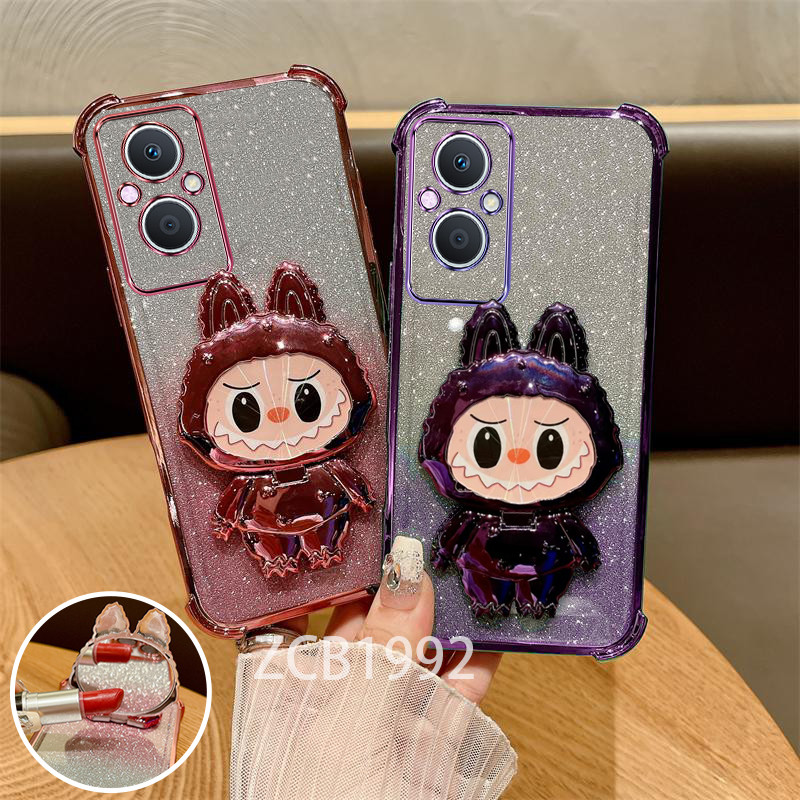กันกระแทก case สําหรับ OPPO reno 7z 8z 5g เคสโทรศัพท์ใหม่ 3D LaBu Bracket softCase