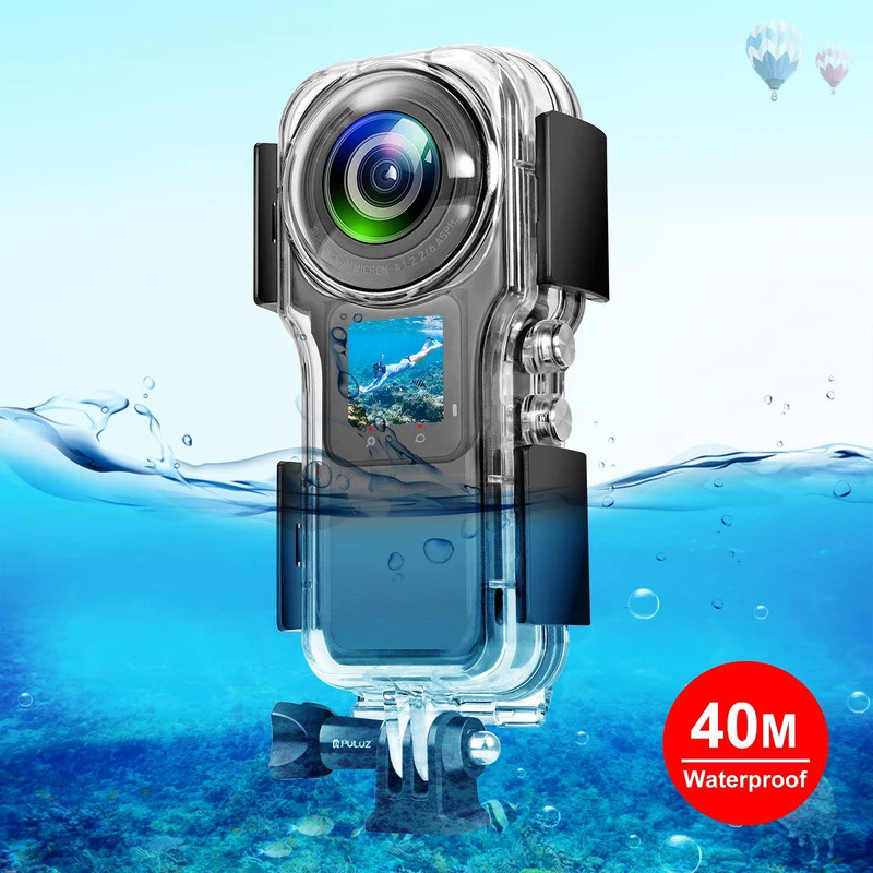 PULUZ 40m Underwater Waterproof Housing Case For Insta360 One RS 1-Inch 360 Edition Panoramic Camera