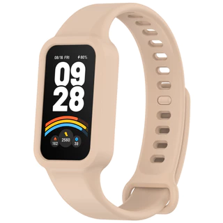 สายรัดซิลิโคนสําหรับ Xiaomi Smart Band 9 Active / Redmi band 3 กันน้ํากีฬาสายนาฬิกาอัจฉริยะสายรัดข้อมือแฟชั่น