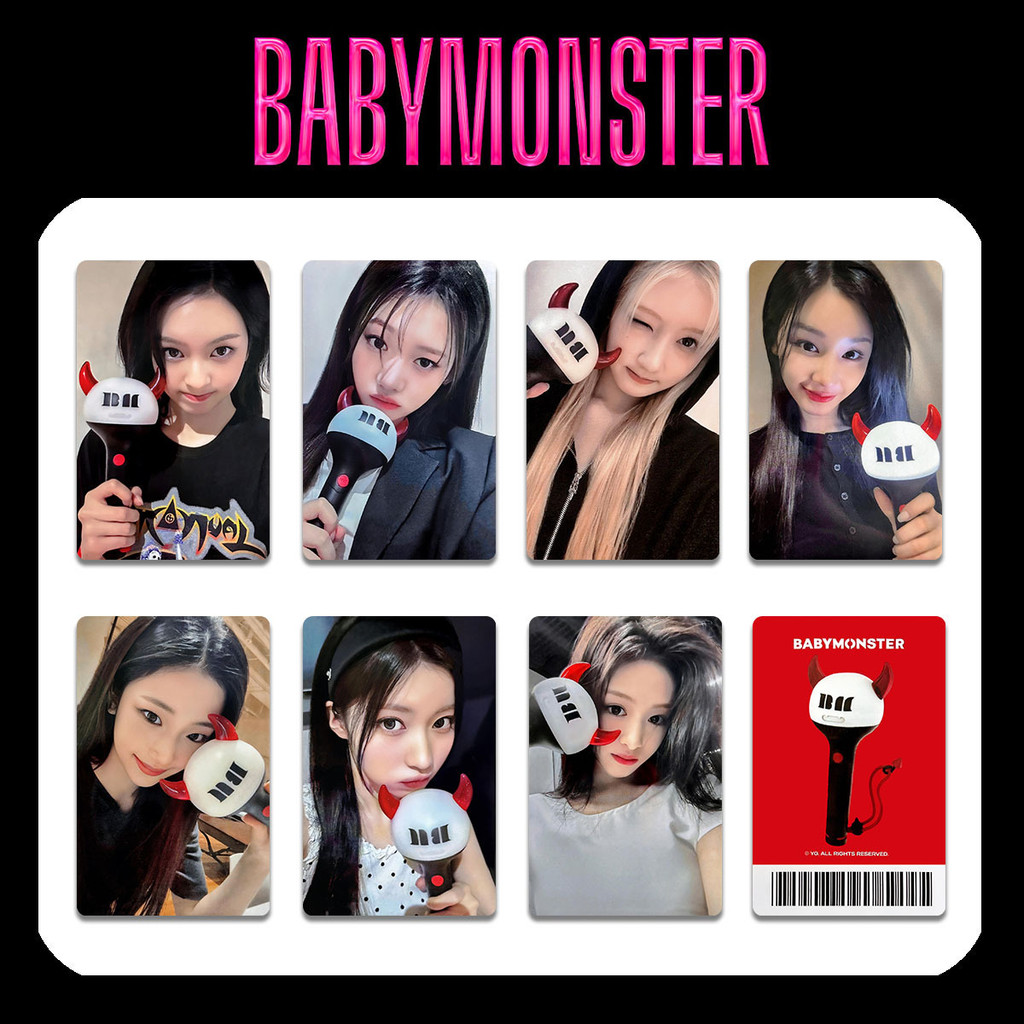 Kpop Idol BABYMONSTER LightstickI Photocards