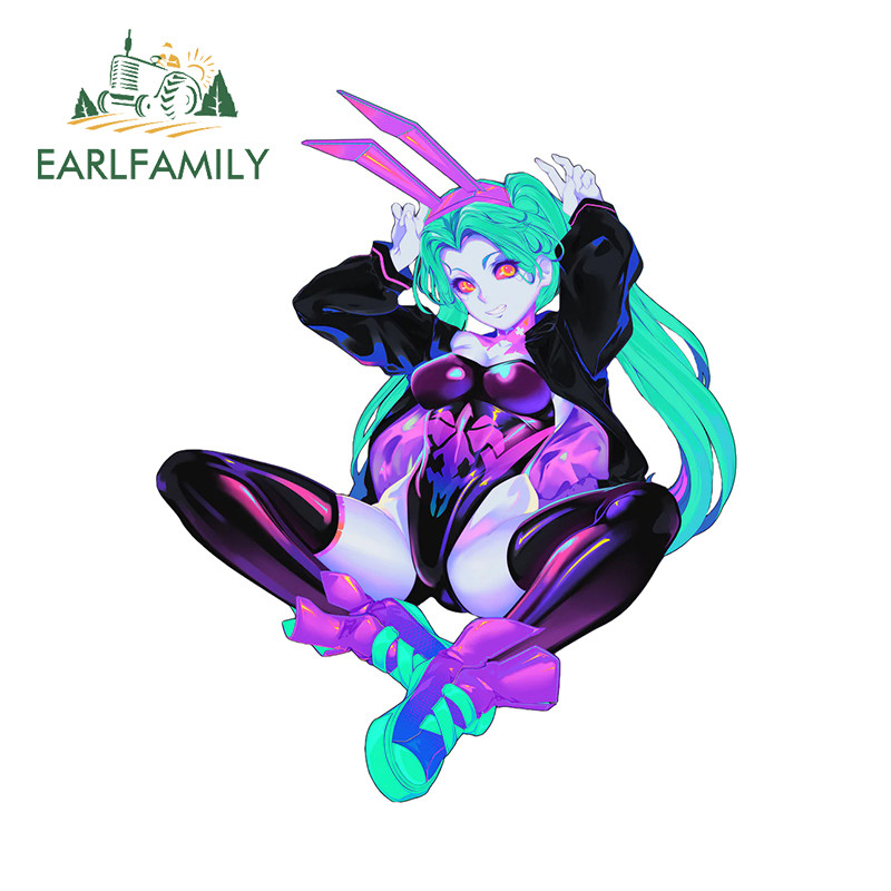 Earlfamily Rebacca Bunny Girl หญิง Fanart สติกเกอร์รถ Cyber ชุดเกม Creative รถอุปกรณ์เสริมแล็ปท็อปกั