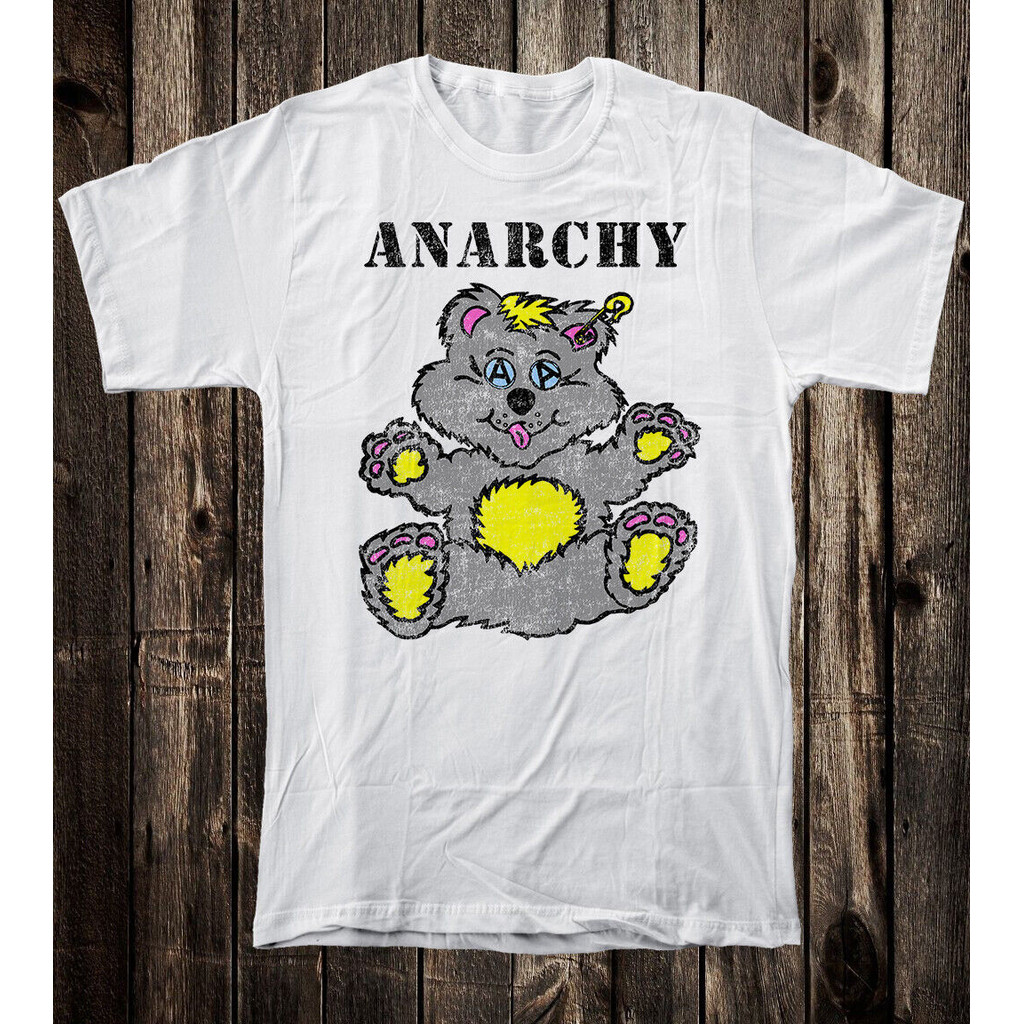 Retro Punk Tee T เสื้อ Seditionaries Boy London ใหม่ Anarchy ตุ๊กตาหมี