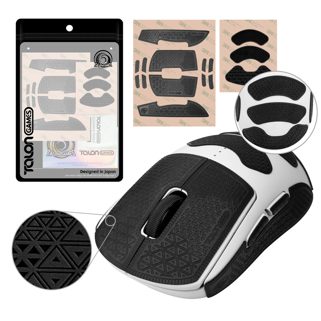 TALONGAMES เทปจับเมาส์ Ultra สำหรับ Logitech G PRO 2 Lightspeed,ป้องกันการลื่น,เทปชุดผิวที่มีเนื้อ