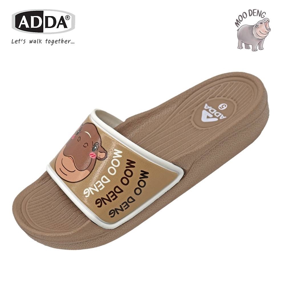 Adda รุ่น 32B9JW1 มาแล้วMoodeng รองเท้าแตะลำลอง แบบสวม หมูเด้ง พร้อมส่ง