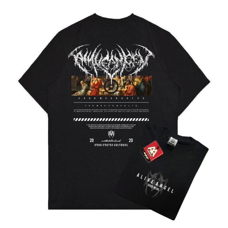 New เสื้อ รูปแบบใหม่ KAOS DISTRO T-shirt ผ้านุ่ม ใส่สบาย เสื้อยืดพิมพ์ลายcotton