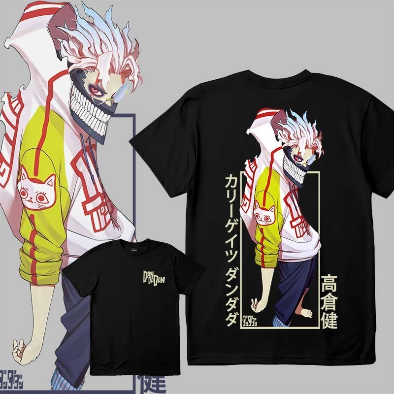 Dandadan Okarun T-shirt เสื้อยืดสั้นทรงหลวมอินเทรนด์อเนกประสงค์สำหรับฤดูร้อนcotton