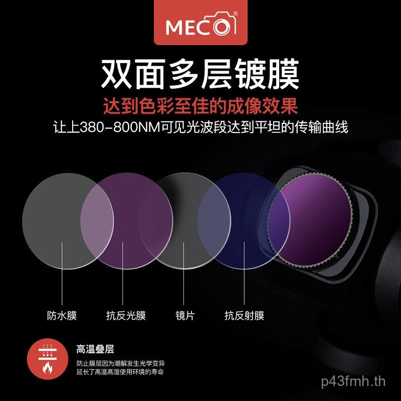 Meco Meco pocket2/3กรอง PTZ แบบพกพา CPL โพลาไรซ์เลนส์ลดแสงไล่ระดับ GND UV