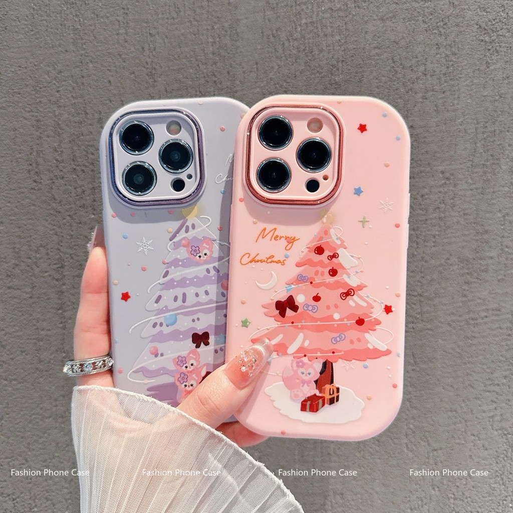 เข้ากันได้กับ ไอโฟน16 ไอโฟน 15 Pro Max iPhone 13 ไอโฟน11 X XS XR 8 Plus เคสโทรศัพท์เคสนุ่มน่ารัก DLJSXPM265&266