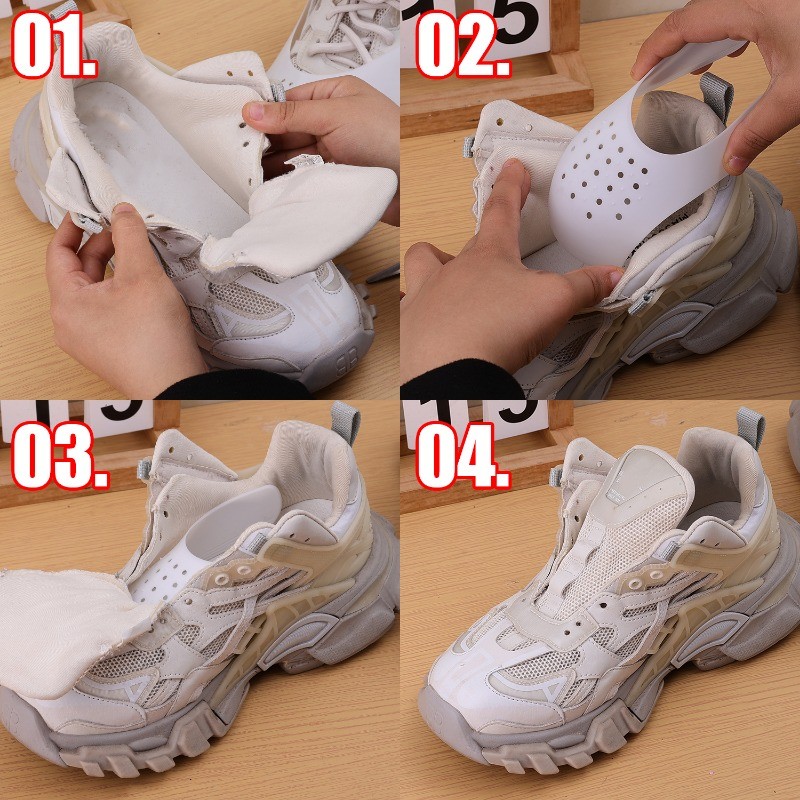 Anti-cease Shoe Shield - Toe Cap Sturdy Holder - Breathable, สบาย - อุปกรณ์รองเท้า - ชุดดูแลป้องกันการบีบนิ้วเท้า - Anti Wrinkle Upper Support Extender