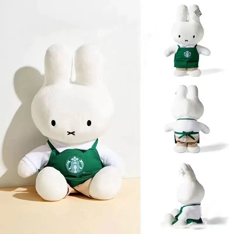 รูปแบบใหม่ Starbucks กระต่ายของเล่นตุ๊กตาสินค้าน่ารักผ้าตุ๊กตาของขวัญมิกกี้กระต่ายตุ๊กตาสาวของขวัญสุดนุ่ม