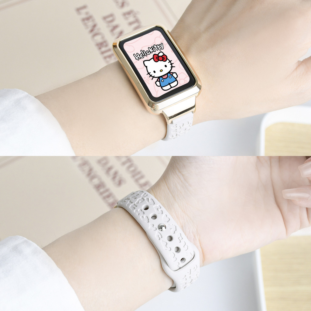 สายซิลิโคนลายแกะสลักร้อนสําหรับ Oppo Band 2 รูปที่ 3