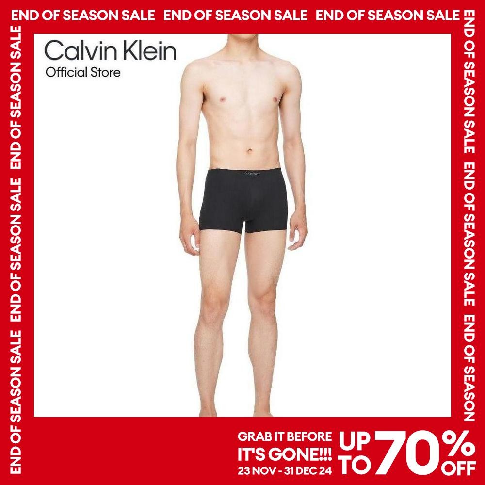 CALVIN KLEIN กางเกงในผู้ชาย CK Black Bonded Micro ทรง Low-Rise Trunk รุ่น NB3922 UB1 - สีดำ