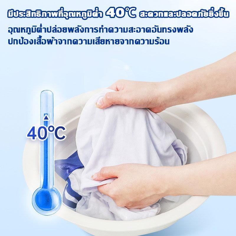 【ซื้อ 3 แถม 3】LUNJIN น้ำยาซักผ้าชุดนักเรียน กลิ่นหอมติดทนนาน ฆ่าเชื้อแบคทีเรียและขจัดคราบตะกรัน ซักมือได้350g ราคา ถูกที่สุด ดีลบีเคเค แกลเลอรีภาพที่ 5