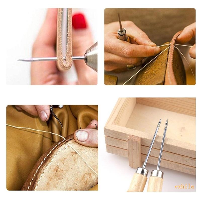 Exhila Solid Handle เย็บ Awl Tool Scratch Awl สําหรับเย็บหนัง