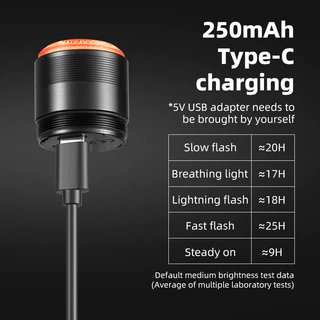 【TH Delivery】ROCKBROS ไฟท้ายจักรยานแบบชาร์จไฟได้กันน้ําสมาร์ทอัตโนมัติเบรค Sensing ไฟท้าย Q5Mini LED อุปกรณ์เสริมจักรยาน