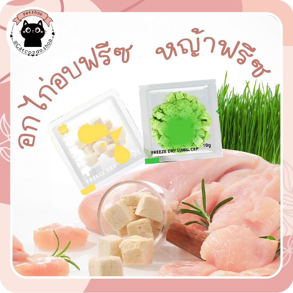 🐾 ขนมแมว อกไก่ฟรีซดราย 100%(Purrfect Paw) ขนมแมวฟรีซดราย ดีต่อสุขภาพ ขนมแมวไม่เค็ม Freeze Dried แมว