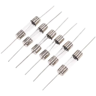20/10 ชิ้น 5*20 มิลลิเมตร Axial Glass ฟิวส์หลอด 250 โวลต์พร้อมลวดตะกั่ว 2A 5A 8A 10A 12A 15A เตาแม่เหล็กไฟฟ้าฟิวส์