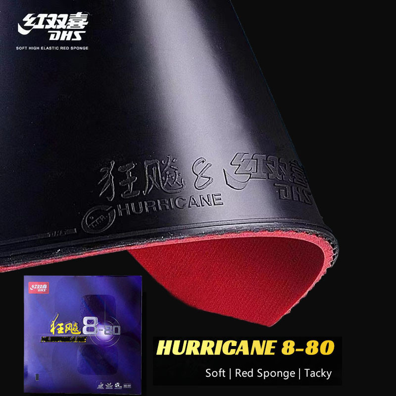 Dhs Hurricane8-80 Hurricane 8-80 Pips-In H8-80 ตารางเทนนิสยางปิงปอง Tenis De Mesa Hurricane-8-80