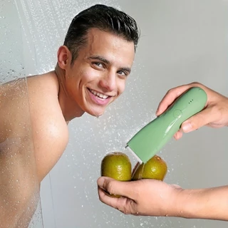 Professional Body hair Trimmer, Groin & Body Manscape Trimmer สําหรับชาย,เครื่องโกนหนวดไฟฟ้าเปลี่ยนใบมีดเซรามิค Groomer, Pubic Grooming Clipper ชายมีดโกนกันน้ํา Biki