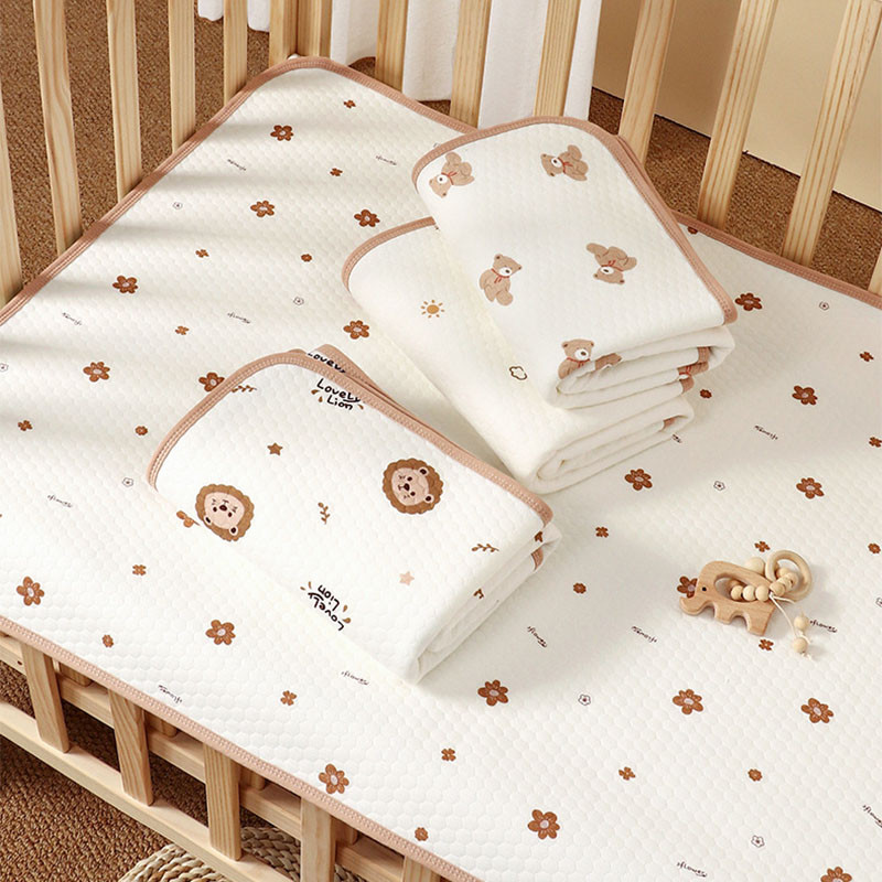 COD แผ่นรองเปลี่ยนผ้าอ้อม แผ่นซับฉี่เด็ก ผ้ายางรองฉี่เด็กแรกเกิด 50*70cm ผ้าฝ้ายกันน้ํา - รูปที่ 7