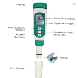 【จัดส่งด่วนในพื้นที่】 ท้องถิ่น Salinometer SMART SENSOR เครื่องวัดความเค็มแบบพกพามือถือ ATC Salinometer Halometer เกลือวัดเค็ม Brine เมตรน้ําทะเลความเค็มอาหารเครื่องทดสอบความเมตร