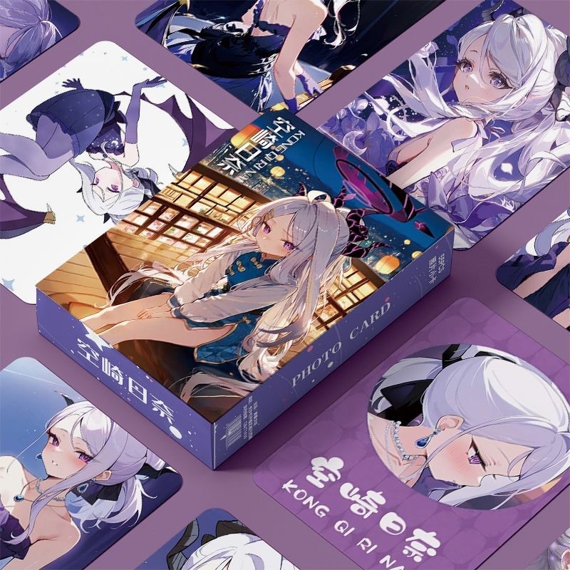 55 ชิ้นเกม Blue Archive Sorasaki Hina เลเซอร์การ์ดขนาดเล็ก Lomo Mini การ์ด Sorasaki Hina เลเซอร์ Lomo การ์ดแฟนคอลเลกชันของขวัญ