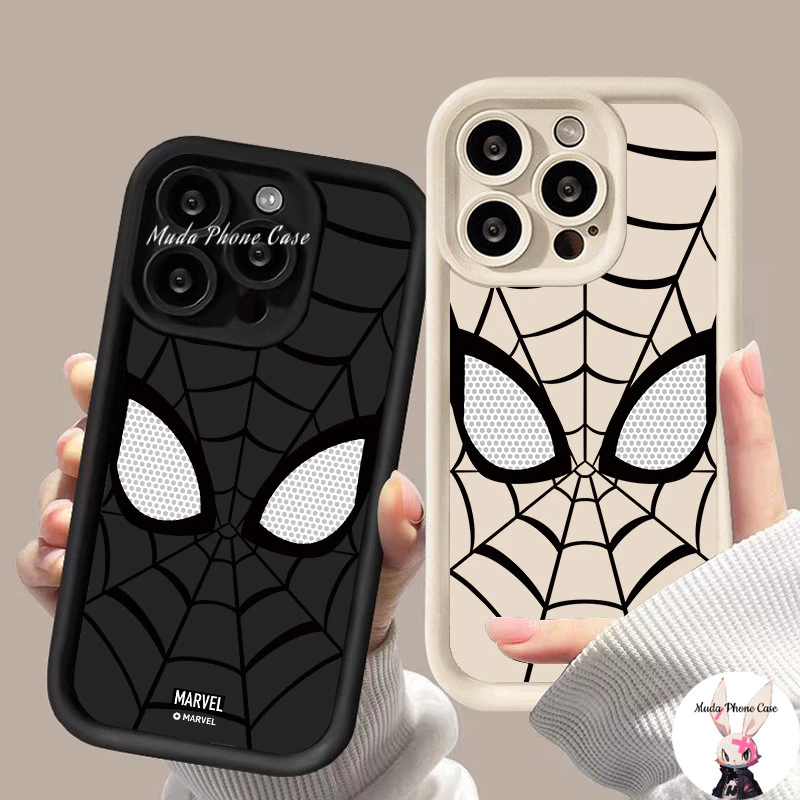 มานเวล Spider เหมาะสำหรับ iPhone 11 12 13 14 15 16 PRO MAX 6 7 8 PLUS X XR XS MAX กล้องป้องกันกรณีโทรศัพท์ซิลิโคน