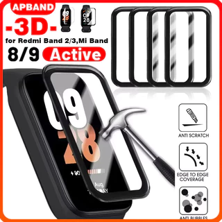 ฟิล์มแก้วนุ่ม / 3D for Xiaomi Mi Band 9 Active 8 Active / Redmi Band 3/2 Smart Band ป้องกันหน้าจอป้องกัน Gores